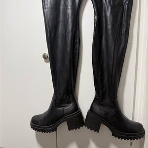 Diba Black Over the Knee Boots